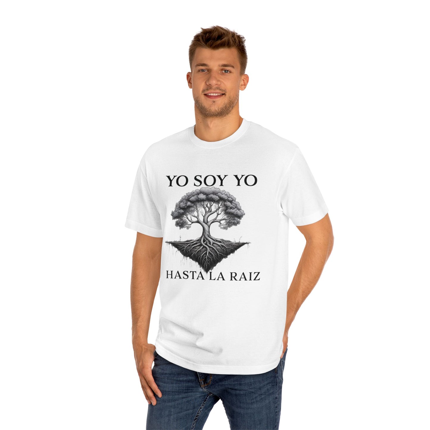 Yo Soy Yo Tee bold graphic t-shirt by M.B. Salas Designs inspired by Natalia Lafourcade Eco-friendly Yo Soy Yo statement tee NYC and Hasta La Raíz inspired