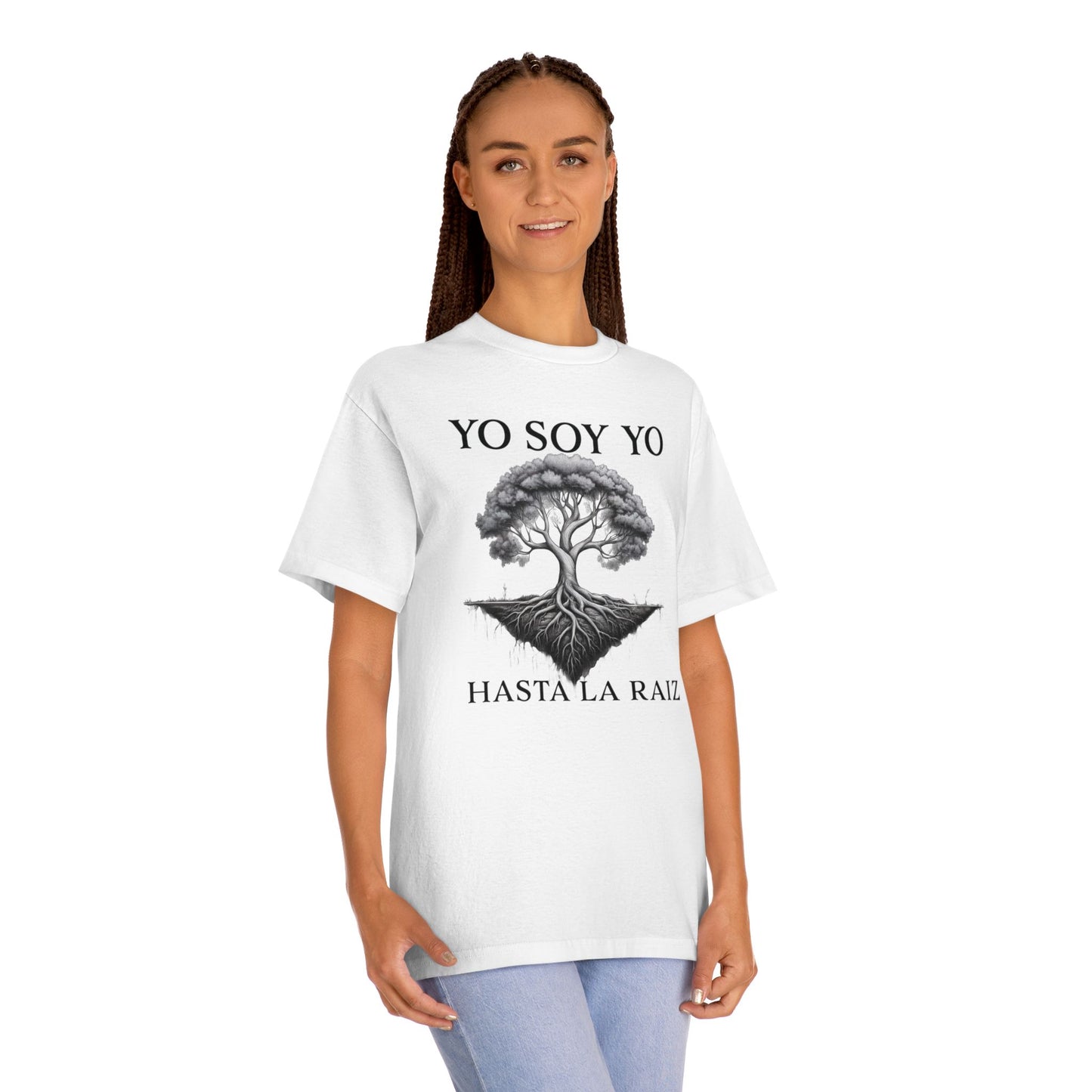 Yo Soy Yo Tee bold graphic t-shirt by M.B. Salas Designs inspired by Natalia Lafourcade Eco-friendly Yo Soy Yo statement tee NYC and Hasta La Raíz inspired