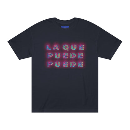 La Que Puede Puede in NEON - Black Unisex Tee