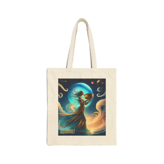 Aquarius Canvas Tote Bag