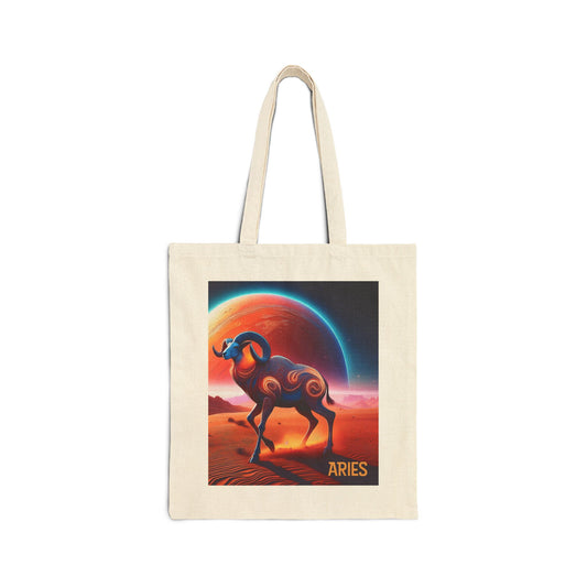 Aries Canvas Tote Bag